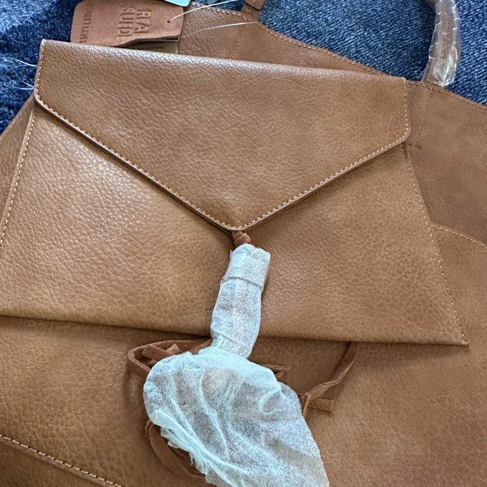 Street Level Brown Tote Bag - Picture 3 of 9